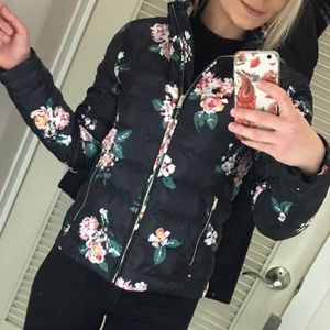 Loft XXS Floral Puffer Coat